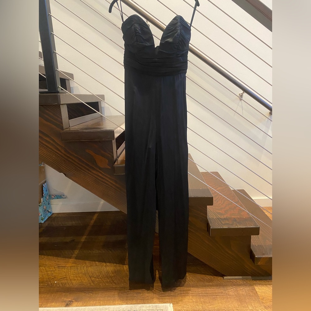 REVOLVE Black Strapless Jumpsuit